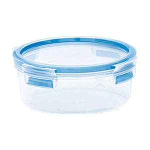 Emsa, CLIP & CLOSE Frischhaltedose 0,85 Liter, Emsa - Dose Clip& Close rund 0.85Liter 508552, One Size, Transparent