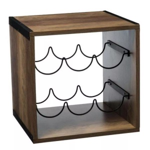 eStore, Weinregal Holz - 6 Flaschen Weinregal Holz - 6 Flaschen, Weinregal Holz - 6 Flaschen, Esszimmer, One Size