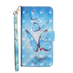 Cover-Discount, iPhone 11 Pro - Etui Ledertasche Schmetterling Glitzer Effekt, Cover-Discount - iPhone 11 Pro Etui Glitzer Effekt, Weiss