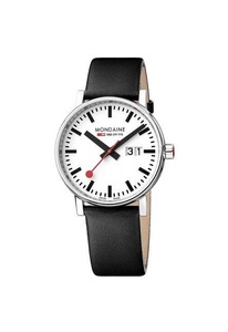 Mondaine, Mondaine - Armbanduhr Evo2 - Silber und Weiss, 