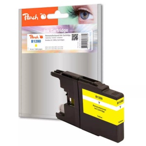 Peach, Peach Tinte gelb PI500-73 kompatibel zu Brother LC-1280 y, Peach B1280 XLY Druckerpatrone XL ye ersetzt Brother LC-1280XLY für z.B. Brother MFCJ 5910 DW, Brother MFCJ 6510 DW, Brother MFCJ 6710 DW