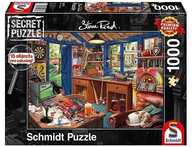 undefined, Vaters Werkstatt- Anzahl Teile: 1000, Maße (B/H): 69,5 x 49,5 cm, Puzzle, Premium Quality, Secret Puzzle, 15 objects are missing!, Schmidt Puzzle 1000 - Vaters Werkstatt (Puzzle)