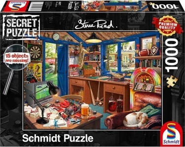 undefined, Vaters Werkstatt- Anzahl Teile: 1000, Maße (B/H): 69,5 x 49,5 cm, Puzzle, Premium Quality, Secret Puzzle, 15 objects are missing!, Schmidt Puzzle 1000 - Vaters Werkstatt (Puzzle)