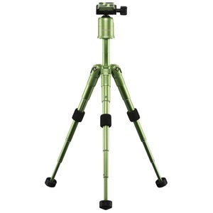 MANTONA, Mantona 21186 Dreibeinstativ 1/4 Zoll, 3/8 Zoll Arbeitshöhe=17 - 49.5 cm Grün Kugelkopf, Mantona - 21186 Stativ Digitale Film/kameras 3 Bein(e) Gr?n, Grün, One Size