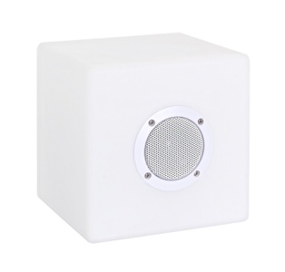 mutoni Garten, PE Speaker-Würfel LED Lampe 20x20, PE Speaker-Würfel LED Lampe 20x20