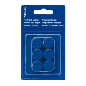 Maul, Maul Magnet MAULpro (Ø x H) 20 mm x 8 mm rund Blau 6 St. 6176235, MAUL Magnete 20mm 6176235 blau 6 Stück