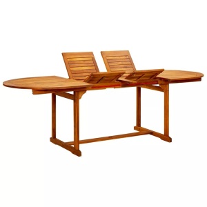 vidaXL, vidaXL Garten-Esstisch (160-240)x100x75 cm Massivholz Akazie, vidaXL Garten-Esstisch (160-240)x100x75 cm Massivholz Akazie