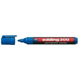 edding, Edding Permanentmarker edding 300 Dunkelblau wasserfest: Ja 4-300003, Edding 300, Permanent Marker, 1,5-3mm, blau, 300-3