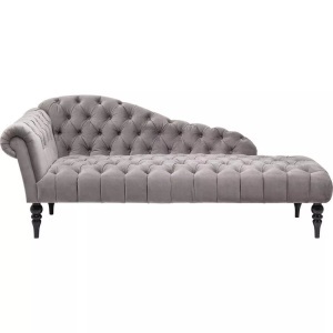 Kare Design, Recamiere Desire Velvet Silbergrau, Recamiere Desire Velvet Silbergrau