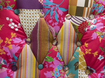 Beliani, Sessel Aus Polyester Boho Molde Unisex ONE SIZE, Beliani - Ohrensessel aus Polyester Boho MOLDE, One Size, Orchidee