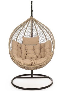 mutoni lifestyle, Hängesessel mit Kissen Amirantes natur, Hängesessel mit Kissen Amirantes natur