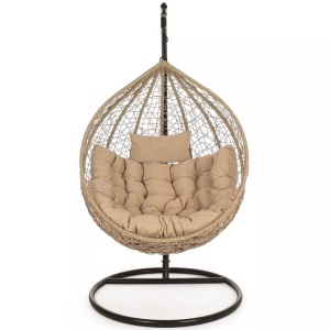 mutoni lifestyle, Hängesessel mit Kissen Amirantes natur, Hängesessel mit Kissen Amirantes natur