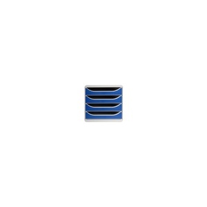 Exacompta, Exacompta Schubladenbox Big Box Polystyrol Lichtgrau, Blau 27,8 x 34,7 x 26,7 cm, 