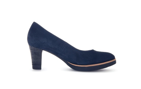 Gabor, - Wildleder Pump Damen Blau 44, 
