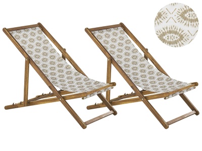 Beliani, Beliani Anzio Sonnenliege, Beliani - Liege aus Polyester Modern ANZIO, One Size, Sand