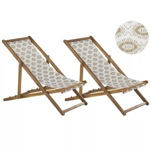 Beliani, Beliani Anzio Sonnenliege, Beliani - Liege aus Polyester Modern ANZIO, One Size, Sand