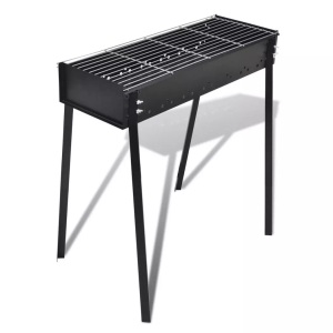 vidaXL, vidaXL BBQ Grill Säulengrill Standgrill Kohlegrill Barbeque Quadratisch, vidaXL BBQ Grill Säulengrill Standgrill Kohlegrill Barbeque Quadratisch