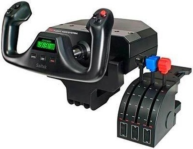 Logitech, Logitech G Saitek Pro Flight Yoke System, Logitech G Pro Flight Yoke System - Steuerknüppel-System (Schwarz)