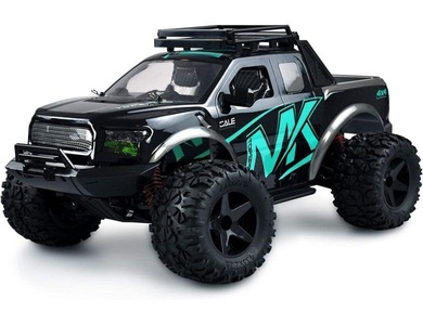 undefined, Amewi 22492, Monstertruck, Elektromotor, Betriebsbereit (RTR), Schwarz, Junge/Mädchen, 8 Jahr(e), Amewi RC-LKW »Monster Truck Warrior Schwarz/Blau, RTR«