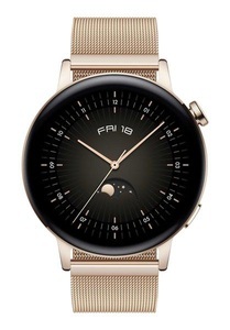 Huawei, Huawei Smartwatch »WATCH GT 3«, Huawei Watch GT3 Metal Strap (42mm, Gold)