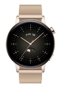 Huawei, Huawei Smartwatch »WATCH GT 3«, Huawei Watch GT3 Metal Strap (42mm, Gold)
