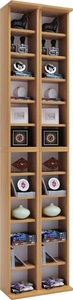 VCM, Holz CD DVD Stand Regal Schrank Aufbewahrung Standregal Ständer Almera Holz CD DVD Stand Regal Schrank Aufbewahrung Standregal Ständer Almera, MID.YOU Cd-regal in buchefarbe , 'Almera' _ Buchefarben , Holzwerkstoff , 20 Fächer , 42x183x20 cm , Dekorfolie,Nachbildung , 000657005301