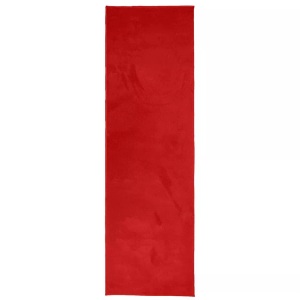 vidaXL, vidaXL Teppich OVIEDO Kurzflor Rot 80x250 cm