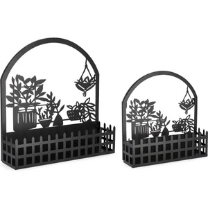 mutoni lifestyle, Blumenkasten Rosangela schwarz (2er-Set), Blumenkasten Rosangela schwarz (2er-Set)