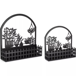 mutoni lifestyle, Blumenkasten Rosangela schwarz (2er-Set), Blumenkasten Rosangela schwarz (2er-Set)