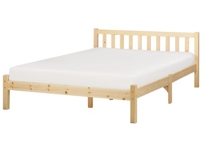 Bett mit Lattenrost aus Kiefernholz Skandinavisch FLORAC Bett mit Lattenrost aus Kiefernholz Skandinavisch FLORAC