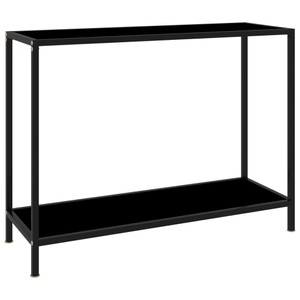 vidaXL, vidaXL Konsolentisch Schwarz 100x35x75 cm Hartglas, vidaXL Konsolentisch Schwarz 100x35x75 cm Hartglas
