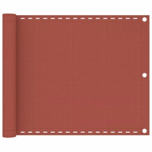 vidaXL, vidaXL Balkon-Sichtschutz Terracotta-Rot 75x500 cm HDPE, vidaXL Balkon-Sichtschutz Terracotta-Rot 75x500 cm HDPE