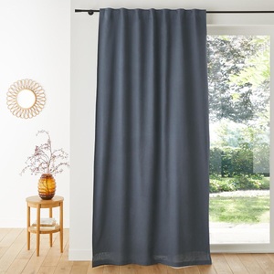 LA REDOUTE INTERIEURS, Verdunkelungsvorhang Lincot Aus Halbleinen Unisex Blau 135x350CM, La Redoute Intérieurs - Verdunkelungsvorhang Lincot aus Halbleinen, 135x350CM, Blau