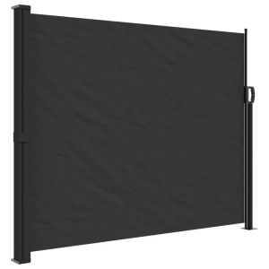 vidaXL, vidaXL Seitenmarkise Ausziehbar Schwarz 160x500 cm, vidaXL Seitenmarkise Ausziehbar Schwarz 160x500 cm