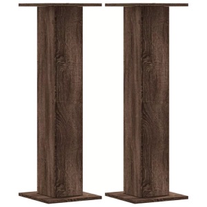 vidaXL, vidaXL Pflanzenständer 2 Stk. Eichen-Optik 30x30x95 cm Holzwerkstoff