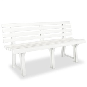 Diverse Hardware, Gartenbank 145,5 cm Kunststoff Weiss
