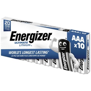 Energizer, Ultimate Lithium Micro (AAA) Batterie - 10 Stück, Energizer Batterie Ultimate Lithium AAA 10 Stück