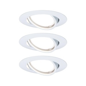 Paulmann, Paulmann 93422 Base Einbauleuchte 3er Set EEK: A+ (A++ - E) LED GU10 15 W Weiß (matt), Paulmann 93422 Base Einbauleuchte 3er Set LED GU10 15 W Weiß