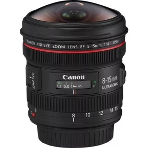 Canon, EF 8-15mm F4 l Fisheye USM, Canon - EF 8-15mm F4 l Fisheye USM, One Size