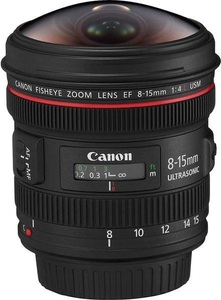 Canon, EF 8-15mm F4 l Fisheye USM, Canon - EF 8-15mm F4 l Fisheye USM, One Size