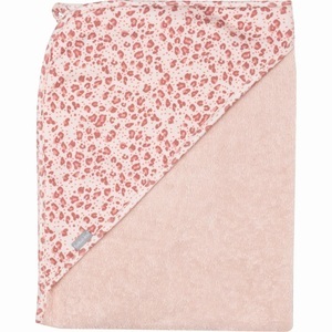 Zewi bébé-jou, ZEWI BEBE-JOU Kapuzenbadetuch 75x85 cm Leopard pink, 