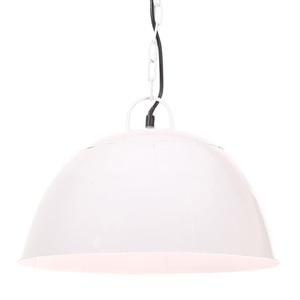 vidaXL, vidaXL Hängelampe Vintage Industriestil 25 W Weiß Rund 41 cm E27