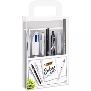 Bic, Bic - Schreibset Silver - 7-Teilig, BIC Schreibset Silver Kit 9576121 7 Stück ass.