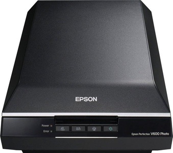 Epson, Epson Perfection V600 Fotoscanner Scanner, Epson A4 Flachbettscanner V600 Photo 6,400 x 9,600 dpi Netzwerkompatibel Schwarz