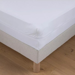 LA REDOUTE INTERIEURS, Wasserdichter Schonbezug aus Jersey, Matratzendicke.16/20 cm), La Redoute Intérieurs - Wasserdichter Matratzenschonbezug mit Milbenschutz, 80X200CM, Weiss