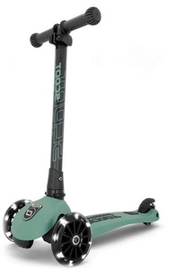 Scoot and Ride, Scoot and Ride Highwaykick 3 LED Scooter gras, Scoot and Ride Scooter Highwaykick 3 LED, Forest