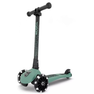 Scoot and Ride, Scoot and Ride Highwaykick 3 LED Scooter gras, Scoot and Ride Scooter Highwaykick 3 LED, Forest