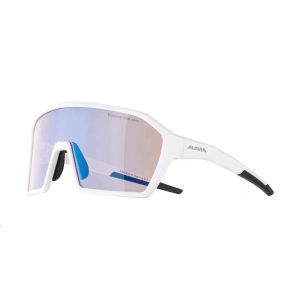 Alpina, Alpina RAM HVLM+ Sonnenbrille - White Matt Mirror Blue, Alpina - A8672011 Ram Q-Lite V, white matt, Varioflexmirror blue, cat. 1-3, One Size, Violett Bunt