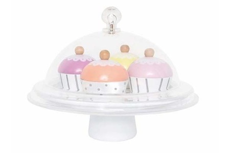 JaBaDaBaDo, JaBaDaBaDo Holz-Lebensmittel CAKEPLATE CUPCAKES in bunt, 