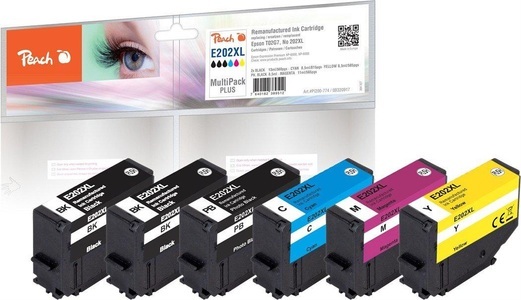 Peach, Peach Epson No. 202XL Multi-Pack-Plus, REM, FW, Tinte Spar Pack Plus PI200-774